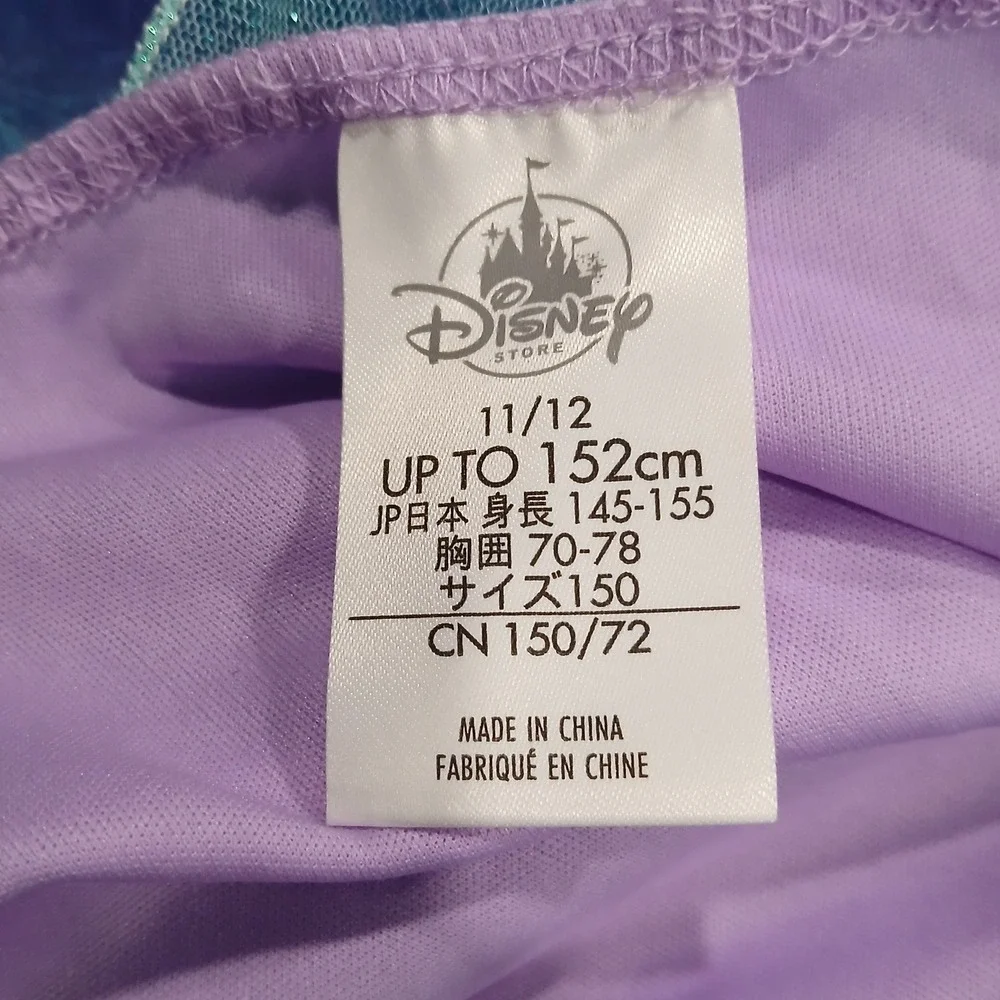 Disney Store Princess Little Mermaid Ariel Halloween Costume Girls 11/12 Purple - Picture 5 of 5